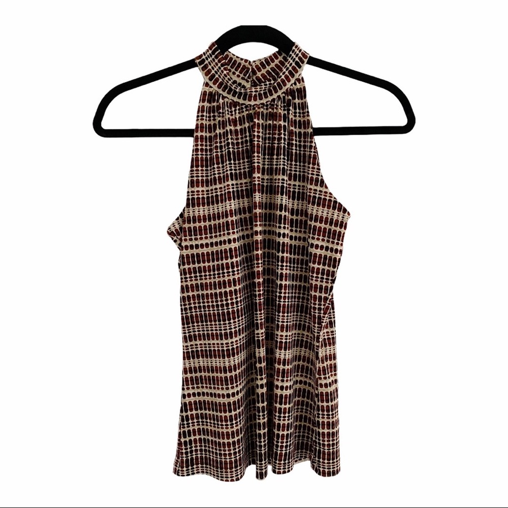 NWT New York & Company Sleeveless Patterned Top XS